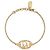 Dior Bracciale Oblique Metallo Finitura Oro