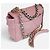 Chanel Borsa a tracolla media in pelle d'agnello Rosa - vista 2