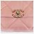 Chanel Borsa a tracolla media in pelle d'agnello Rosa - vista 7