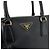 Prada Borsa Tote Saffiano Lux Borsa a Tracolla Nera Nero - vista 12