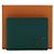 Louis Vuitton Green Leather Aerogram Men's Multiple Wallet