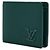 Louis Vuitton Green Leather Aerogram Men's Multiple Wallet - view 3