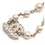Bracciale Chanel di perle bianco - vista 4