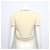 Dior Kurzarm-Pullover aus Woll-Kaschmir-Mischung in Ecru Weiß - Ansicht 4