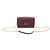 Salvatore Ferragamo Mini Borsa a Tracolla con Catena Gancini in Pelle di Vitello Martellata Wine Rosso