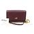 Salvatore Ferragamo Mini Borsa a Tracolla con Catena Gancini in Pelle di Vitello Martellata Wine Rosso - vista 2