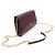 Salvatore Ferragamo Mini Borsa a Tracolla con Catena Gancini in Pelle di Vitello Martellata Wine Rosso - vista 3