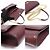 Salvatore Ferragamo Mini Borsa a Tracolla con Catena Gancini in Pelle di Vitello Martellata Wine Rosso - vista 6