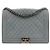 Chanel Borsa a tracolla Large Boy in pelle caviar grigia Marrone