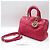 Dior Borsa a tracolla Boston Granville in nappa Cannage rosa - vista 2