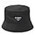 Cappello Bucket Triangle Prada Re-Nylon Nero  - vista 5
