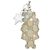 Portachiavi Gucci GG Supreme Argento Beige Blu chiaro - vista 3