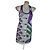 Adidas by Mary Katrantzou Kleid Weiß Blau Grün Lila