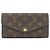 Louis Vuitton Monogram Portefeuille Sarah M60531 Wallet Marrone