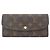 Louis Vuitton Monogram Portefeuille Emilie Wallet Marrone