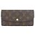 Louis Vuitton Monogram Portefeuille Emilie Wallet Marrone