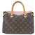 Borsa Louis Vuitton Monogram Pallas BB Marrone - vista 2