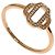 Ring Hermès Anillo Hermes Attrage en oro rosa 18K y diamantes