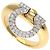 Anello Salvatore Ferragamo Gancini Pave Diamond
