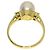 Anello Tiffany & Co. in perla e diamanti in oro giallo 18K - vista 4
