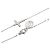 Bracciale con charm Cartier in oro bianco 18K - vista 3