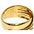Diamond Céline Anello Celine Logo Cross Diamanti in Oro Giallo 18K - vista 5