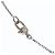 Collana Croce Separata Gucci in Oro Bianco 18K - vista 6