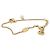 Bracciale con Charms Louis Vuitton Charm Bracelet LV Iconic Louisa M1450A D'oro - vista 3