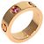 Cartier Love Ring in Pink Gold with Pink Sapphire - view 2