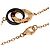 Bracciale Cartier Love Circle in ceramica nera e diamanti - vista 3