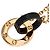 Bracciale Cartier Love Circle in ceramica nera e diamanti - vista 7