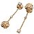 Pendientes transformables asimétricos Chanel Camellia de diamantes
