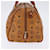 MCM Visetos logogramme Leather Marrone  - vista 3