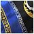 Gianni Versace Foulard Seta Barocco Anni 90 Nero Blu D'oro - vista 13
