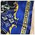 Gianni Versace Foulard Seta Barocco Anni 90 Nero Blu D'oro - vista 15