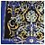 Gianni Versace Foulard Seta Barocco Anni 90 Nero Blu D'oro - vista 3