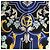 Gianni Versace Foulard Seta Barocco Anni 90 Nero Blu D'oro - vista 7