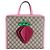 Borsa Gucci GG Supreme Canvas Marrone Rosa