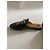 Gucci Princetown Mules in pelle nera con ricamo rosa - vista 5