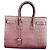 Saint Laurent Bo Mini Sac de Jour Borsa in Pelle Grana Grossa Bordò