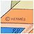 Hermès Foulard Hermes Carre 90 Correspondance Marrone Multicolore - vista 2