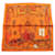 Hermès Hermes Petit Carré 45 MUSEE Schal Orange