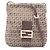 Borsa a spalla Fendi Zucchino Marrone Beige