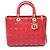 Borsa Christian Dior Dior Lady Large in pelle rossa Rosso