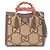 Bolso de mano 2-Way Gucci Diana Jumbo GG Castaño Beige