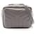 Sac à épaule en cuir gris Yves Saint Laurent Marron  - vue 1