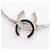 Bracciale con ciondolo Chanel Coco Mark Nero Argento - vista 2