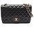 Borsa a tracolla Chanel Large Matelassé 30 Classic Double Flap Nero