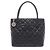 Borsa Tote Chanel Reissue in pelle di vitello martellata nera Nero