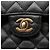 Borsa a tracolla Chanel Matelassé Double Flap Nero - vista 7